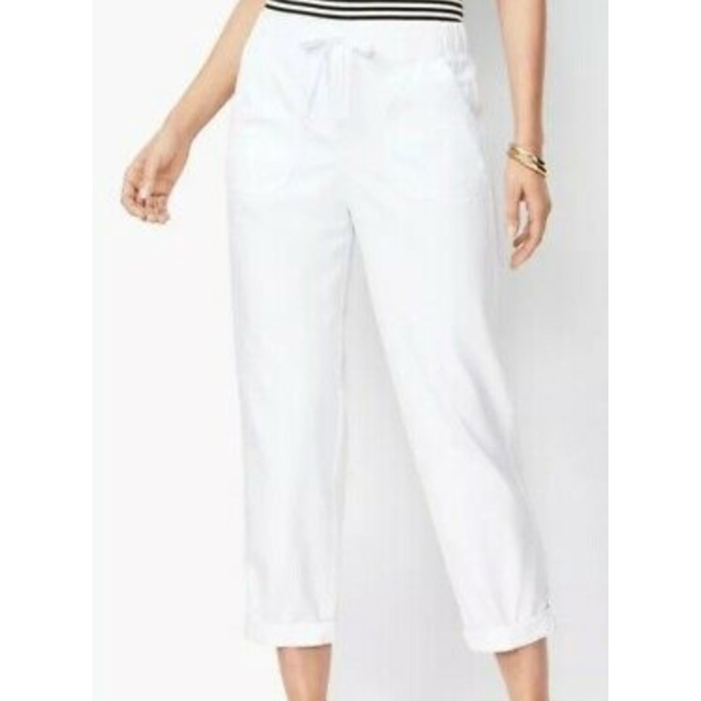 Talbots Drawstring Cuffed Pants - Picture 1 of 8